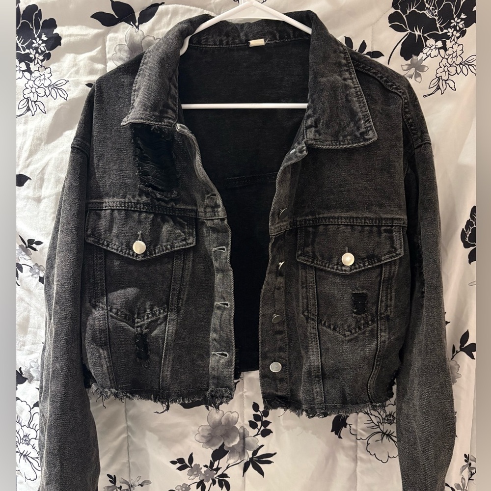 Women's Black Denim Jacket